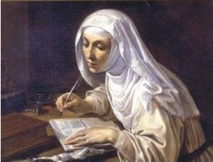 Catherine of Siena writing