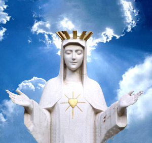 Virgen del Corazón de Oro Cielo ft img